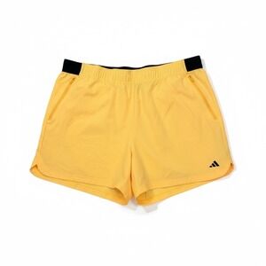 Adidas Men Axis Training Shorts Spark Yellow 2XL Athletic 5" inseam